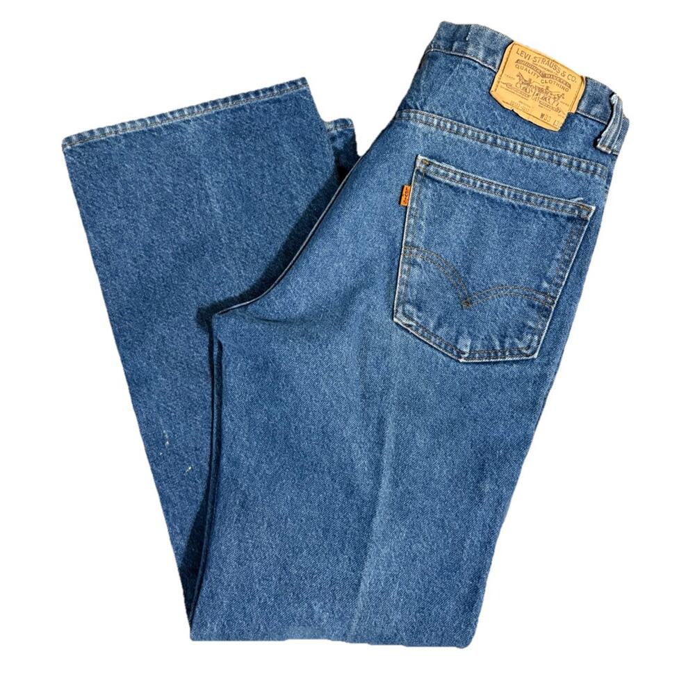 Vintage Levi’s 80s 517 Dark Wash Bootcut Flare Carolyn Bessette Size 32/29